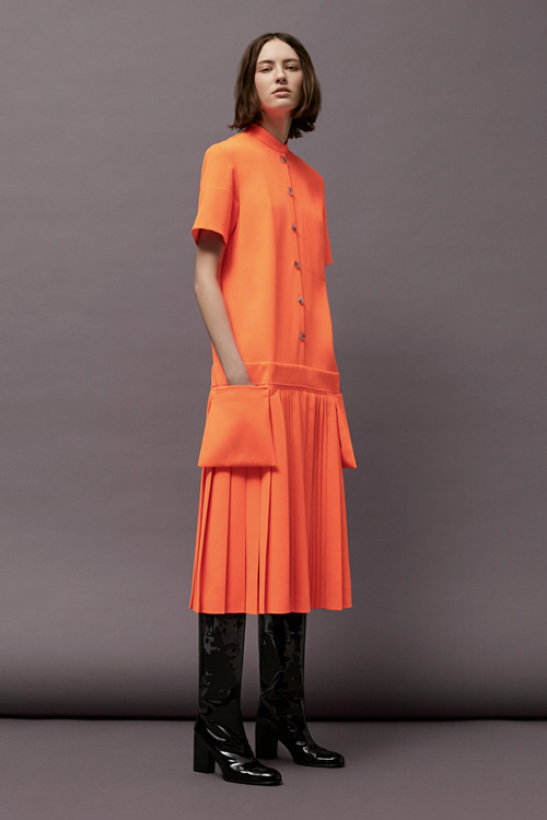 Bright colours stood out amongst the muted tones of the collection 